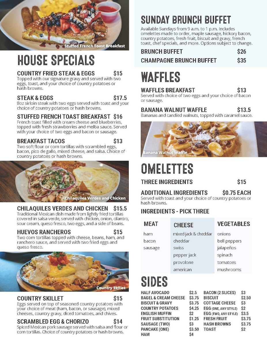 Menu Canyon Lake Golf & Country Club-3